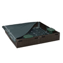 Children's Outdoor Sandbox with Cover for Garden, Easy Assembly Play Station Magic Cars Variant 0