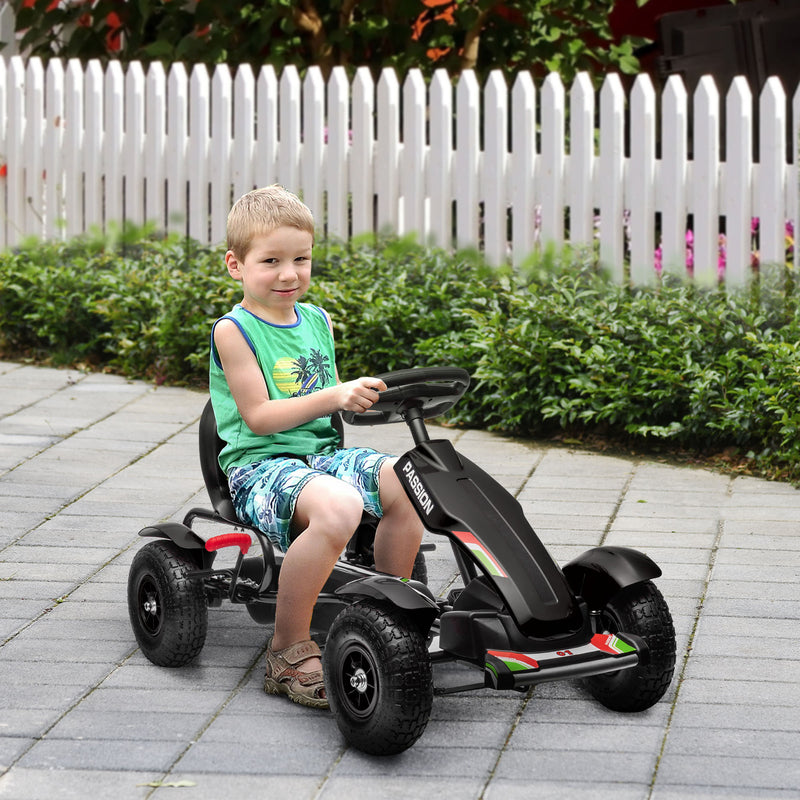 Kids Pedal Go-Kart Outdoor Ride-On Toy with Adjustable Seat and Precise Handling Magic Cars 1