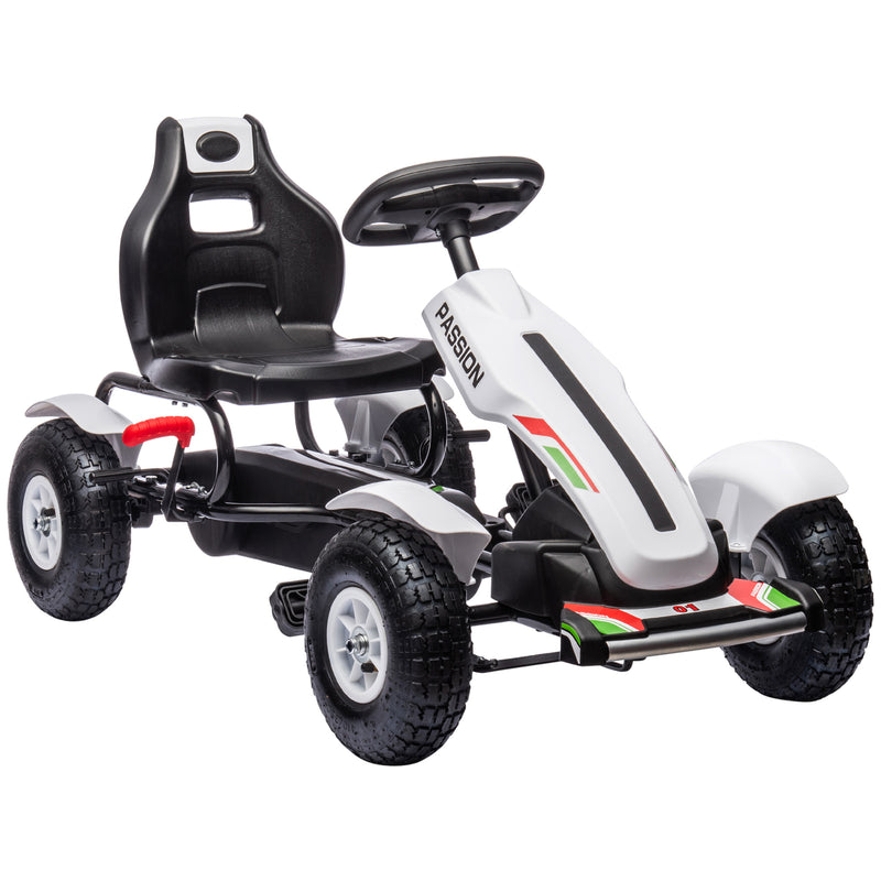 Kids Pedal Go-Kart Outdoor Ride-On Toy with Adjustable Seat and Precise Handling Magic Cars 0