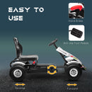 Kids Pedal Go-Kart Outdoor Ride-On Toy with Adjustable Seat and Precise Handling Magic Cars 4