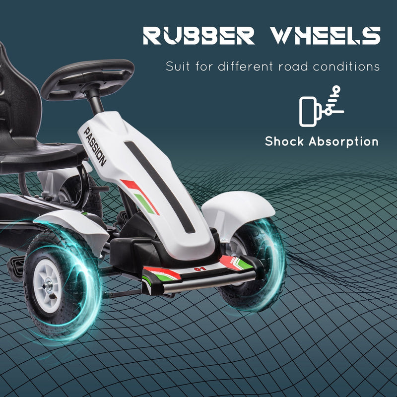 Kids Pedal Go-Kart Outdoor Ride-On Toy with Adjustable Seat and Precise Handling Magic Cars 5
