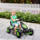 Kids Pedal Go-Kart Ride-On Toy with Durable Wear-Resistant Tread Green Magic Cars 8