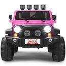 Pink Kids 2-Seat Ride-On Jeep Truck with Remote Control, LED Lights, and Music for Toddlers Magic Cars 0