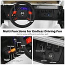 Pink Kids 2-Seat Ride-On Jeep Truck with Remote Control, LED Lights, and Music for Toddlers Magic Cars 11