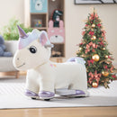 Deluxe 6V Electric Unicorn Ride-On Toy with Music and Handlebars for Kids Magic Cars 3