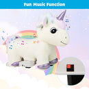 Deluxe 6V Electric Unicorn Ride-On Toy with Music and Handlebars for Kids Magic Cars 5