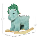 Deluxe Triceratops Shaped Ride-On Rocking Horse Toy with Realistic Design Magic Cars 2
