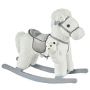 Deluxe Kids Ride-On Rocking Horse with Soft Bear Toy Chair Magic Cars 0