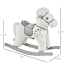 Deluxe Kids Ride-On Rocking Horse with Soft Bear Toy Chair Magic Cars 2