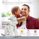 Deluxe Kids Ride-On Rocking Horse with Soft Bear Toy Chair Magic Cars 3
