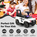 Kids Police Ride-On Car Toy with Lights, Sounds, Megaphone, and Music Magic Cars 7