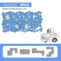 DIY Electric Puzzle Car Track Set for Kids Ages 3-6 with Automatic Features Magic Cars Variant 0