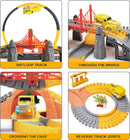Kids Race Track Set with Electric Cars 342 Pieces for Fun and Learning Ages 3-7 Magic Cars 3