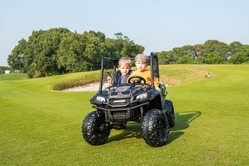 24V Battery-Powered Kids Realtree Camo UTV Ride-On Toy with Remote Control for Boys 3+ Magic Cars 11