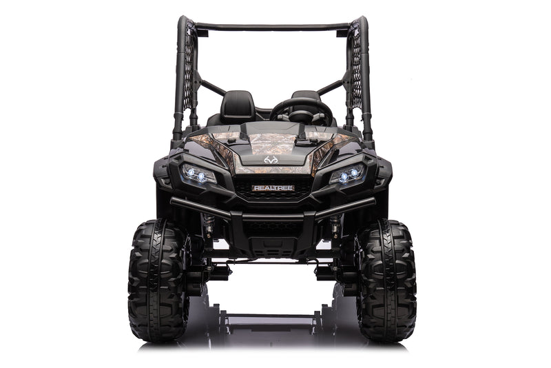 24V Battery-Powered Kids Realtree Camo UTV Ride-On Toy with Remote Control for Boys 3+ Magic Cars 1
