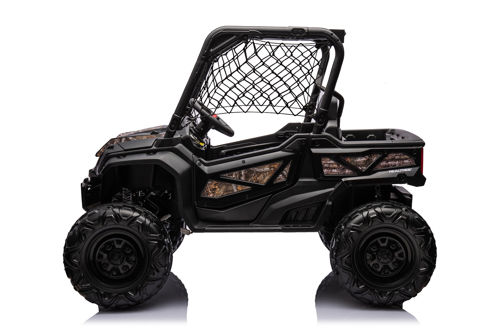 24V Battery-Powered Kids Realtree Camo UTV Ride-On Toy with Remote Con