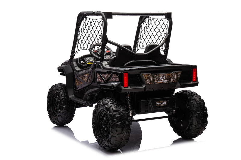 24V Battery-Powered Kids Realtree Camo UTV Ride-On Toy with Remote Control for Boys 3+ Magic Cars 5