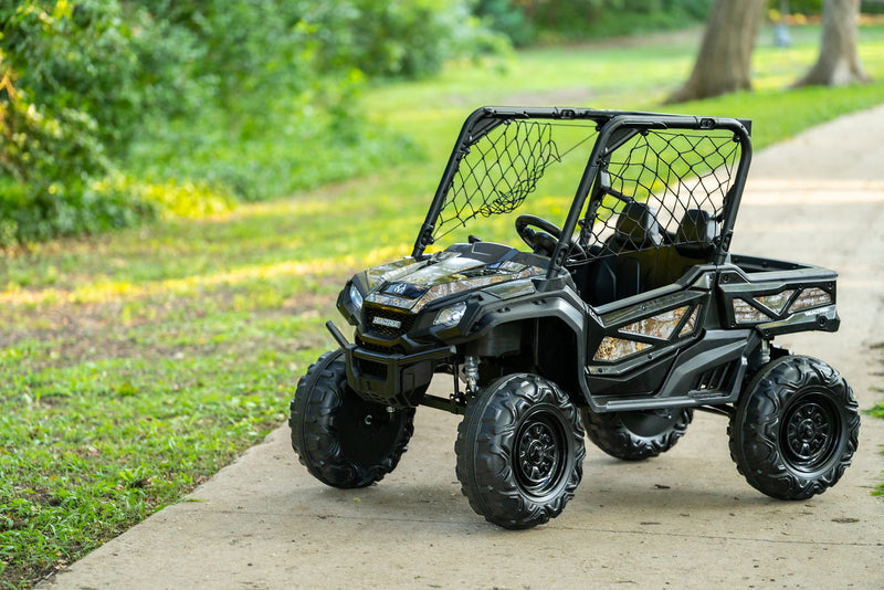 24V Battery-Powered Kids Realtree Camo UTV Ride-On Toy with Remote Control for Boys 3+ Magic Cars 7