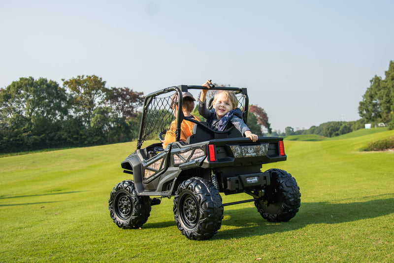 24V Battery-Powered Kids Realtree Camo UTV Ride-On Toy with Remote Control for Boys 3+ Magic Cars 9