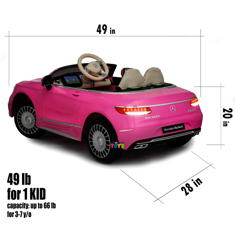 Kids Ride-On Car with MP4 Screen and Bluetooth Licensed Mercedes-Benz Maybach in Multiple Colors Magic Cars 13
