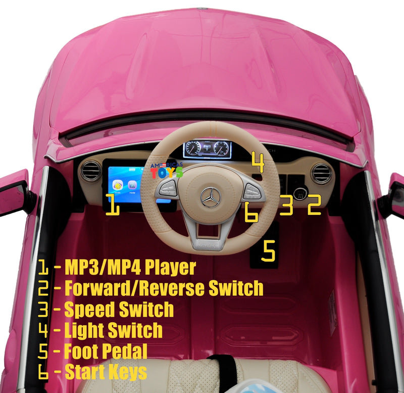 Kids Ride-On Car with MP4 Screen and Bluetooth Licensed Mercedes-Benz Maybach in Multiple Colors Magic Cars 17