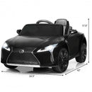 Kids Licensed Electric Remote Control Lexus LC500 Ride-On Vehicle Black Magic Cars 4
