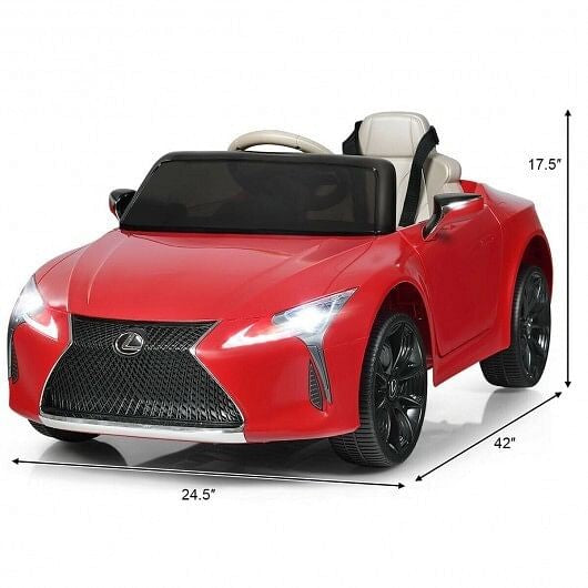 Kids Licensed Red Electric Remote Control Lexus LC500 Ride-On Vehicle Magic Cars 4