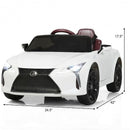 Kids Licensed Remote Control Electric Ride-On Car with Music, White Magic Cars 5