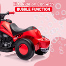 Battery-Powered Kids 3-Wheel Ride-On Motorcycle with LED Headlight and Bubble Function Magic Cars 12
