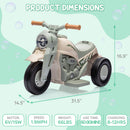 Battery-Powered Kids 3-Wheel Ride-On Motorcycle with LED Headlight and Bubble Function Magic Cars 19