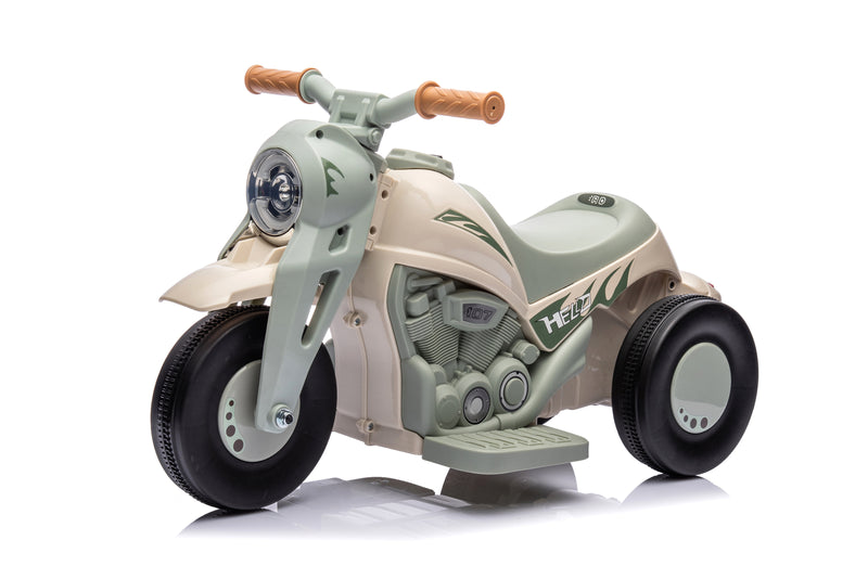 Battery-Powered Kids 3-Wheel Ride-On Motorcycle with LED Headlight and Bubble Function Magic Cars 3