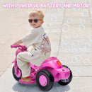 Battery-Powered Kids 3-Wheel Ride-On Motorcycle with LED Headlight and Bubble Function Magic Cars 8