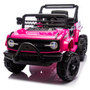 Kids 6-Wheel Electric Ride-On Truck with Remote Control, Power Display, and Searchlight Magic Cars 4