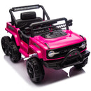Kids 6-Wheel Electric Ride-On Truck with Remote Control, Power Display, and Searchlight Magic Cars 5