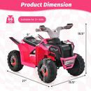 Motorized Kids 4-Wheel ATV Quad Ride-On Toy Car with 6V Battery Magic Cars 4
