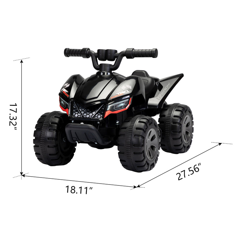 Kids 6V Electric Ride-On ATV Quad with Music and LED Lights Magic Cars 5