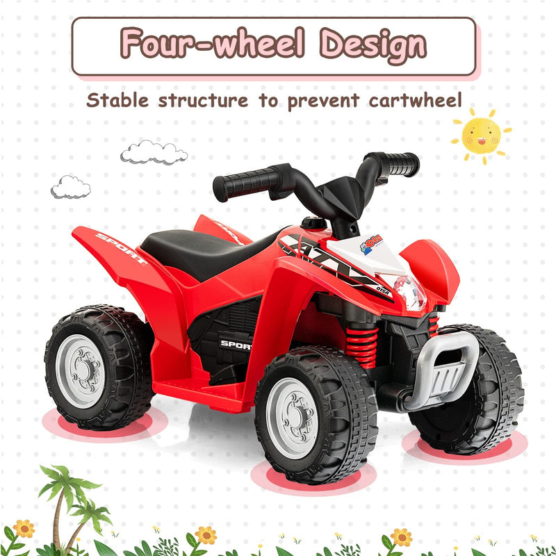 6V Electric Ride-On ATV for Toddlers Battery-Powered 4-Wheeler Vehicle Magic Cars 7