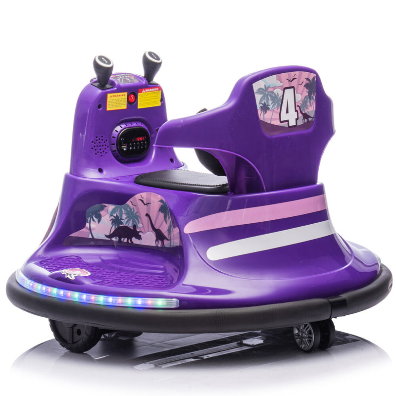 Kids Ride-On Bumper Car with Two-Handed Direction Control and Protective Bumper Strip Magic Cars 11