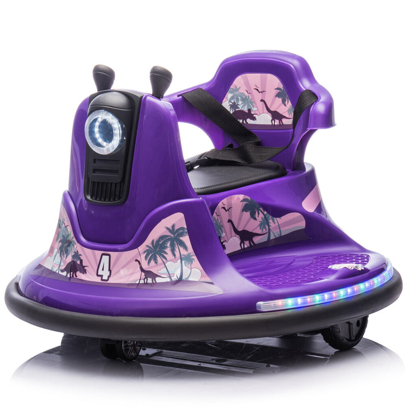 Kids Ride-On Bumper Car with Two-Handed Direction Control and Protective Bumper Strip Magic Cars 2