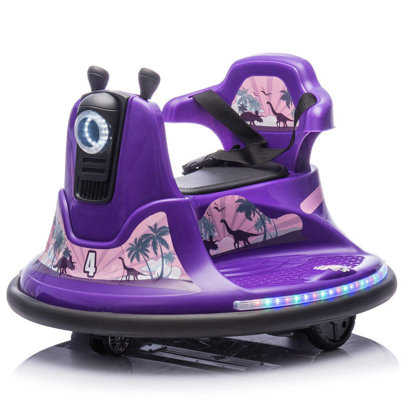 Kids Ride-On Bumper Car with Two-Handed Direction Control and Protective Bumper Strip Magic Cars 3