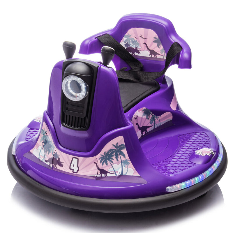 Kids Ride-On Bumper Car with Two-Handed Direction Control and Protective Bumper Strip Magic Cars 4