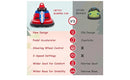 6V Electric Ride-On Bumper Car for Toddlers with 2 Speeds and Lights Magic Cars 2