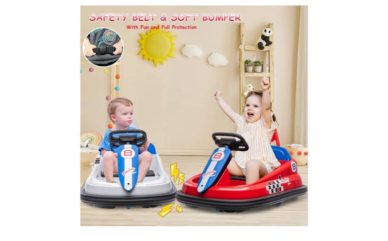 6V Electric Ride-On Bumper Car for Toddlers with 2 Speeds and Lights Magic Cars 3