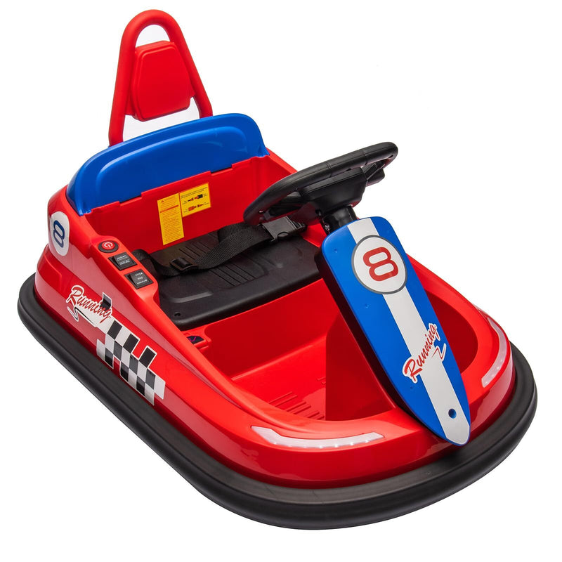 6V Electric Ride-On Bumper Car for Toddlers with 2 Speeds and Lights Magic Cars 9