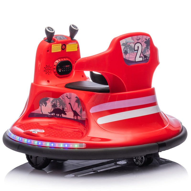 Kids Ride-On Bumper Car with 360-Degree Rotation and 0.75 MPH Speed Magic Cars 12