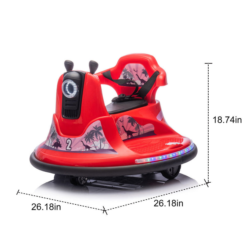 Kids Ride-On Bumper Car with 360-Degree Rotation and 0.75 MPH Speed Magic Cars 1