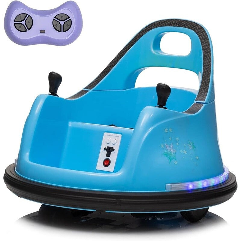 12V Remote Control Ride-On Bumper Car for Toddlers with 360-Degree Spin, Indoor and Outdoor Use Magic Cars 1