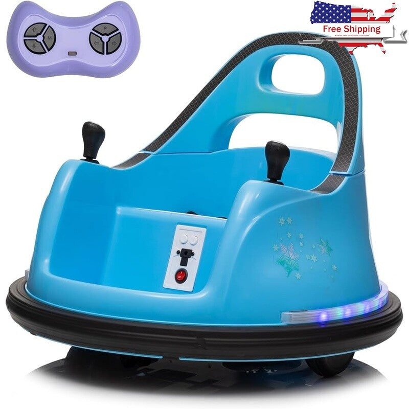 12V Remote Control Ride-On Bumper Car for Toddlers with 360-Degree Spin, Indoor and Outdoor Use Magic Cars Variant 0
