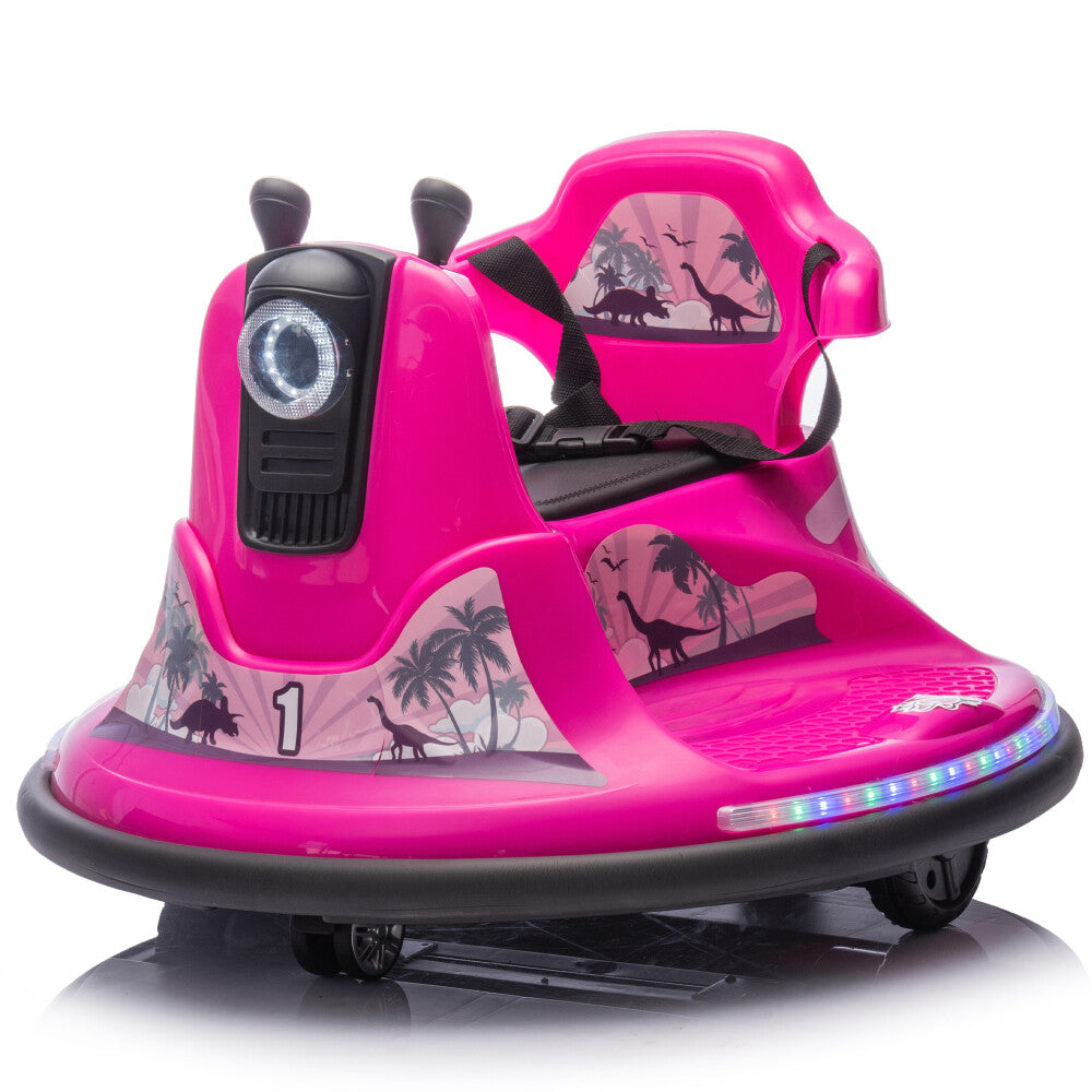 Kids Rotating Ride Kids Ride-On Bumper Car with Parent Remote Control and 360-Degree Rota