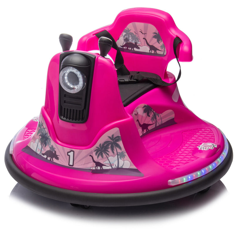 Kids Ride-On Bumper Car with Parent Remote Control and 360-Degree Rotation Two-Handed Switch Magic Cars 2